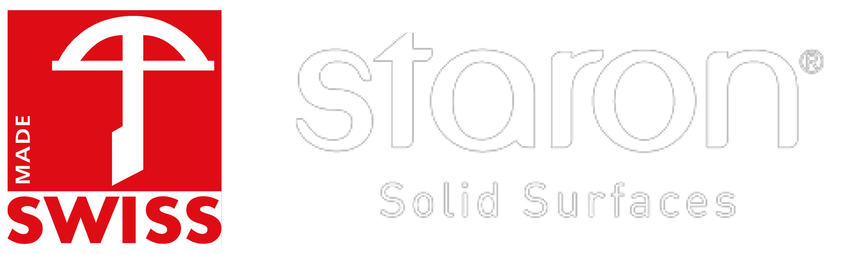 Logos Made in Swiss et Staron